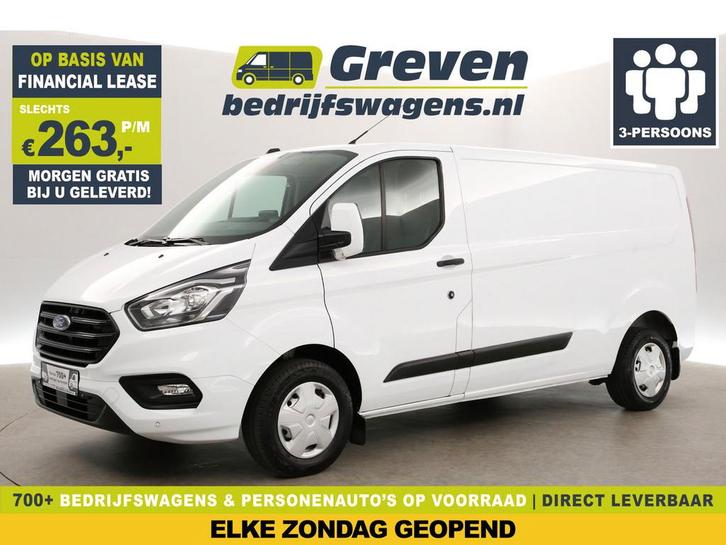 Ford Transit Custom 300 2.0 TDCI L2H1 Airco Camera Carplay, Auto's, Bestelauto's, Te koop, Handgeschakeld, Financial lease, Diesel