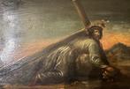 Scuola spagnola (XIX) - Cristo cargando la cruz, Antiek en Kunst, Kunst | Schilderijen | Klassiek