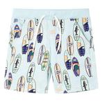 vidaXL Kindershorts met trekkoord 128 gemêleerd zachtblauw, Verzenden, Nieuw