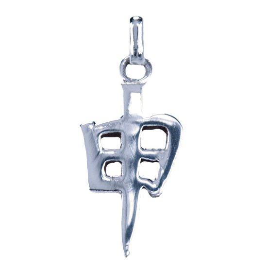 Zilveren Chinese horoscoop Aap - Nieuwsgierig ketting hanger, Sieraden, Tassen en Uiterlijk, Kettinghangers, Verzenden