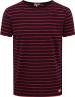 Armor-Lux T-Shirt Strepen Navy Rood maat XL Heren, Kleding | Heren, Armor-lux, Verzenden, Blauw, Maat 56/58 (XL)