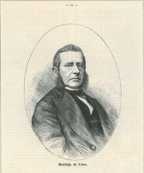Portrait of Matthias de Vries, Antiek en Kunst, Kunst | Etsen en Gravures