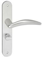 Deurklink Windsor op schild Ovaal WC63 aluminium, Doe-het-zelf en Verbouw, Verzenden, Nieuw