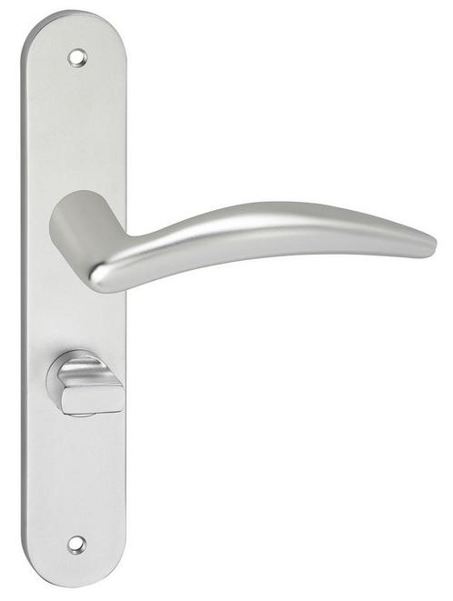 Deurklink Windsor op schild Ovaal WC63 aluminium, Doe-het-zelf en Verbouw, Hang- en Sluitwerk, Verzenden