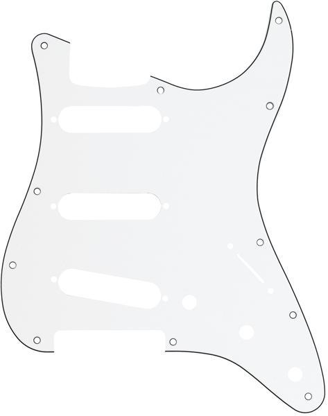 Fender Stratocaster SSS Slagplaat 11 gats 3-laags wit, Muziek en Instrumenten, Instrumenten | Onderdelen, Verzenden