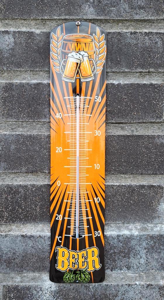 Emaille thermometer Beer design, Verzamelen, Merken en Reclamevoorwerpen, Verzenden