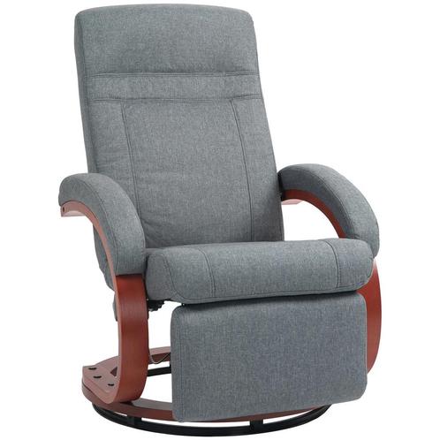 TRUUSK Relaxstoel TV-stoel Met Ligfunctie, Houten Armleuning, Huis en Inrichting, Fauteuils, Nieuw, Verzenden