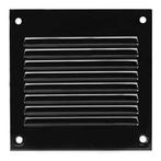 Europlast metalen ventilatierooster vierkant zwart 100 x, Ophalen of Verzenden, Nieuw