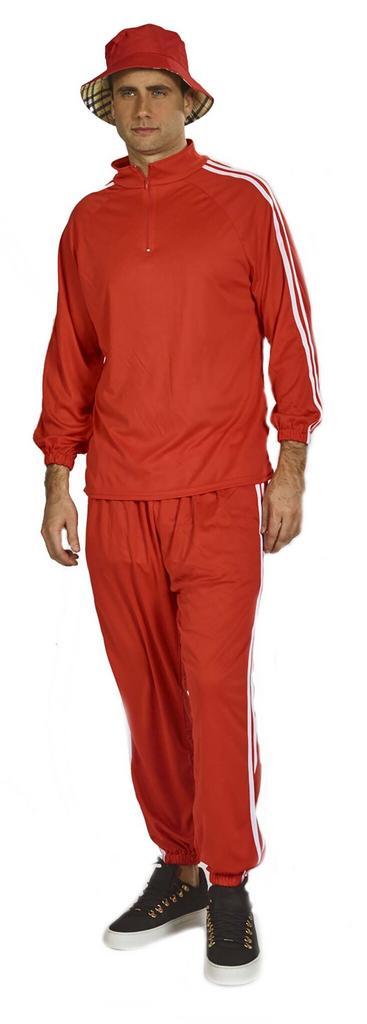 Rood Trainingspak + Hoed Anthony, Kleding | Heren, Carnavalskleding en Feestkleding, Nieuw, Ophalen of Verzenden
