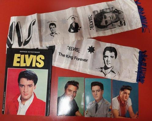 Elvis Presley - Elvis Lot: 3 ansichtkaarten + 1 Grieks boek, Cd's en Dvd's, Vinyl Singles