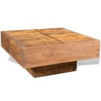 vidaXL Salontafel vierkant massief mangohout bruin, Verzenden, Vierkant, Nieuw, 50 tot 100 cm