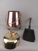 Openhaard accessoire (2) - Antieke Doofpot en Kolenschep -