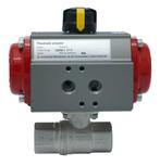 Pneumatische Kogelkraan G1 Messing Veer-Openend, Verzenden, Nieuw