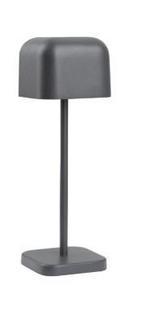 Lucca Tafellamp Met Vierkante Koepel Grijs 200mm, Verzenden, Nieuw in verpakking