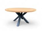 Tuintafel / Eettafel Cleve Teakhout Ø140cm Antraciet, Ophalen of Verzenden, Nieuw
