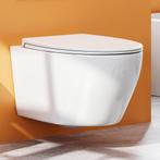 Hangtoilet - Hangend Toilet - Keramisch - Softclose - Wit, Doe-het-zelf en Verbouw, Sanitair, Verzenden, Zo goed als nieuw