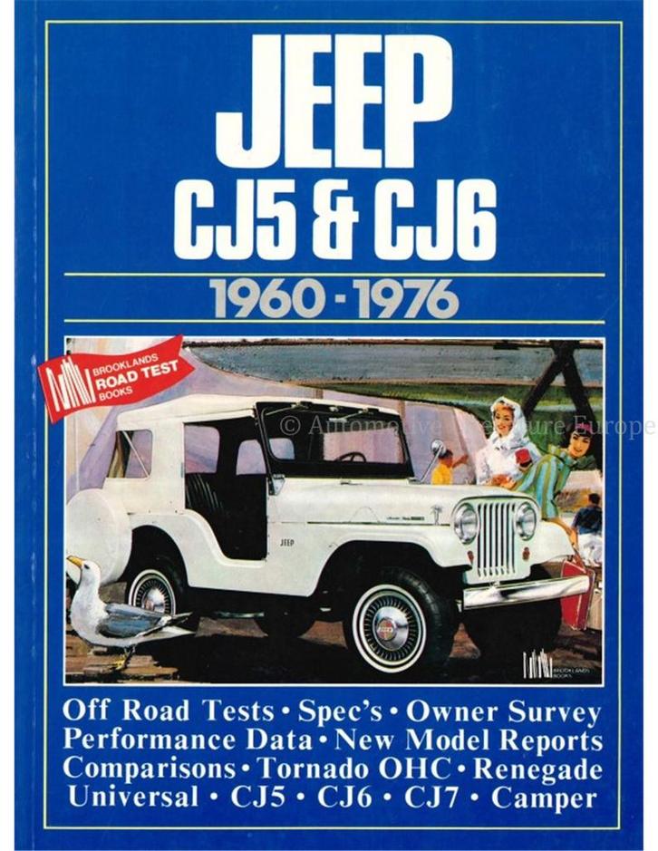 JEEP CJ5 & CJ6 1960 - 1976 ( BROOKLANDS ROAD TEST), Boeken, Auto's | Boeken
