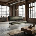 Leren eetkamerbank Solid - Toledo Verde (donkergroen) -, Ophalen of Verzenden, Nieuw, Leer