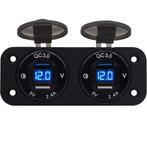 ProRide 12V USB Stopcontact 4 Poorten met Voltmeter -, Verzenden, Nieuw