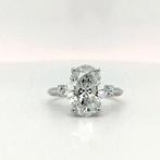 Zonder Minimumprijs - Ring - 18 karaat Witgoud - 3.73ct. tw., Nieuw