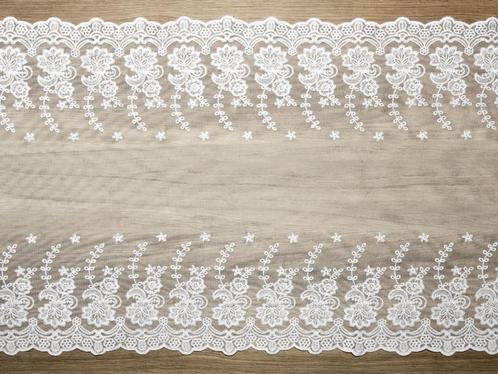 Tafelloper Kant 45cm 9m, Hobby en Vrije tijd, Feestartikelen, Nieuw, Verzenden