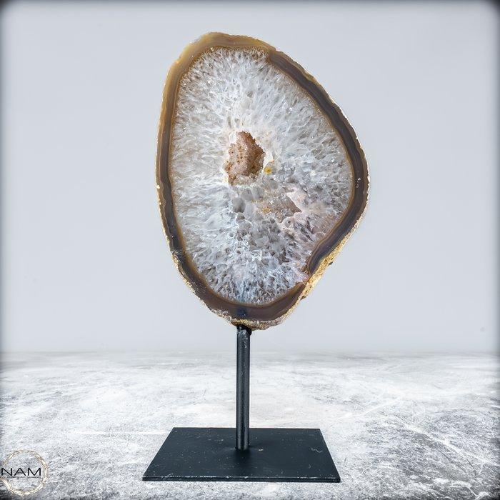 Prachtige natuurlijke agaat en chalcedoon op Stand,, Antiek en Kunst, Curiosa en Brocante
