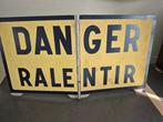 POLICE / DANGER Double sided sign - Reclamebord - Metaal
