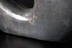 Handgemaakte vaas RING 40cm donkergrijs metalen decoratie, Huis en Inrichting, Woonaccessoires | Vazen, Ophalen of Verzenden, Nieuw