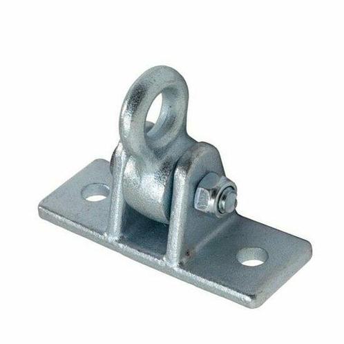 Schommelhaak met plaat 130x50x100mm - verzinkt - borgmoer, Doe-het-zelf en Verbouw, IJzerwaren en Bevestigingsmiddelen, Nieuw