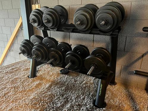 Tunturi Pro Dumbbell Opbergrek, Sport en Fitness, Fitnessapparatuur, Overige typen, Zo goed als nieuw, Metaal, Ophalen