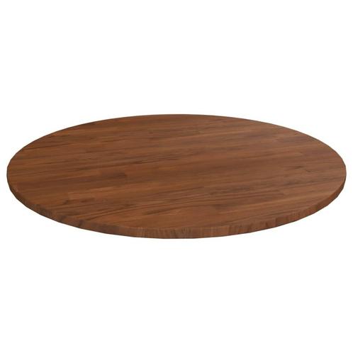 vidaXL Tafelblad rond Ø80x1,5 cm bewerkt massief eikenhout, Huis en Inrichting, Tafels | Eettafels, Nieuw, Verzenden
