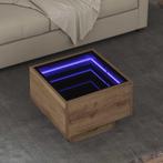 vidaXL Salontafel artisanaal eikenkleurig 40 x 40 x 30 cm, Minder dan 50 cm, Verzenden, Vierkant, Nieuw