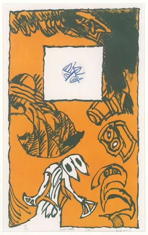 Pierre Alechinsky (1927), ‘Herbes potageres’, Antiek en Kunst, Kunst | Schilderijen | Modern