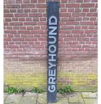 Greyhound Origineel Amerikaans Straatbord - 174 x 17,5cm, Verzamelen, Merken en Reclamevoorwerpen, Ophalen, Gebruikt