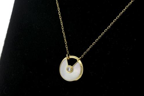 Cartier Amulette de Cartier 18 Karaat Geelgoud Pearl Small, Sieraden, Tassen en Uiterlijk, Kettingen, Goud, Zo goed als nieuw