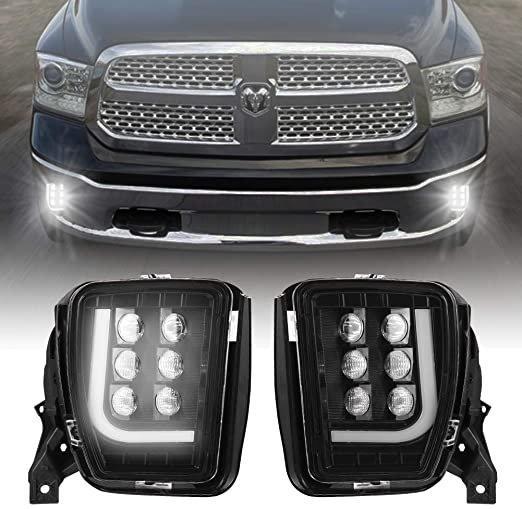 Led Mistlampen met DRL Voor Dodge Ram1500 2013-2018, Auto diversen, Auto-accessoires, Verzenden