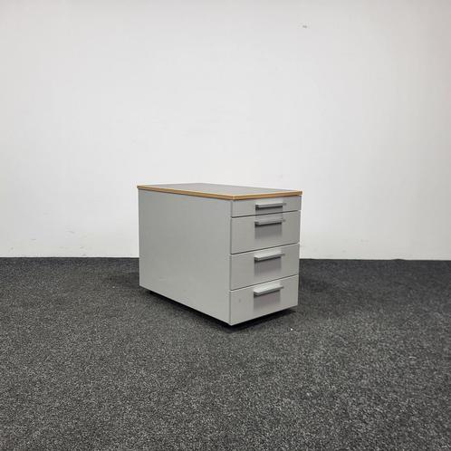 Ladeblok Grijs 3 Laden 1 Pennenlade 59,5 x 43 x 77 cm, Huis en Inrichting, Kasten | Ladekasten, Gebruikt, Ophalen of Verzenden
