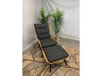 Te Velde tuinmeubelen dex loungestoel met voetenbank, Tuin en Terras, Tuinsets en Loungesets, Nieuw, Wicker, Stoel, Loungeset