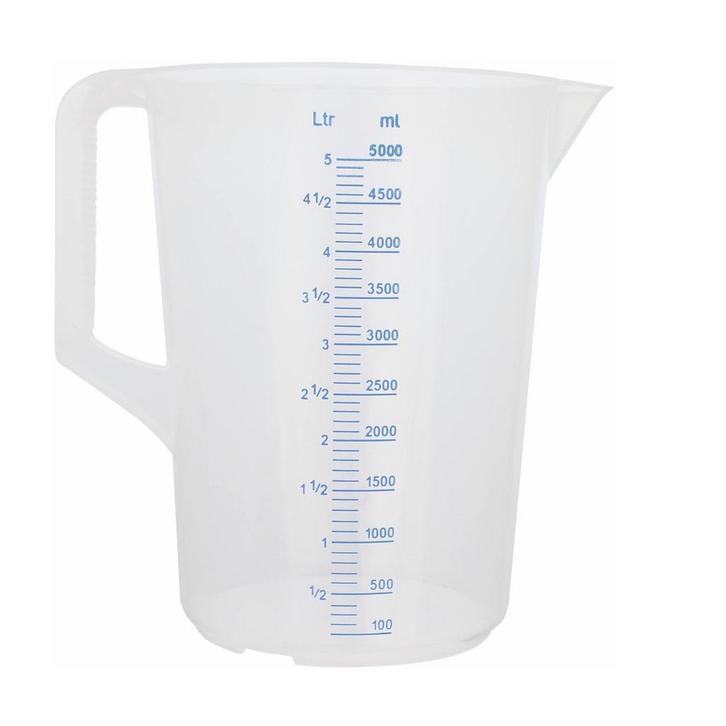 Maatbeker Kunststof, 5 liter, Hobby en Vrije tijd, Taarten en Cupcakes maken, Nieuw, Verzenden