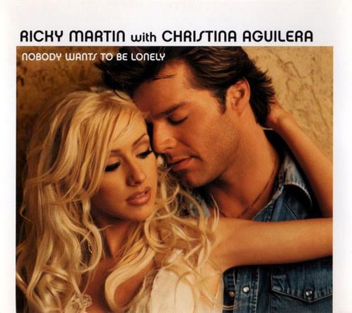 cd single - Ricky Martin with Christina Aguilera - Nobody..., Cd's en Dvd's, Cd Singles, Zo goed als nieuw, Verzenden