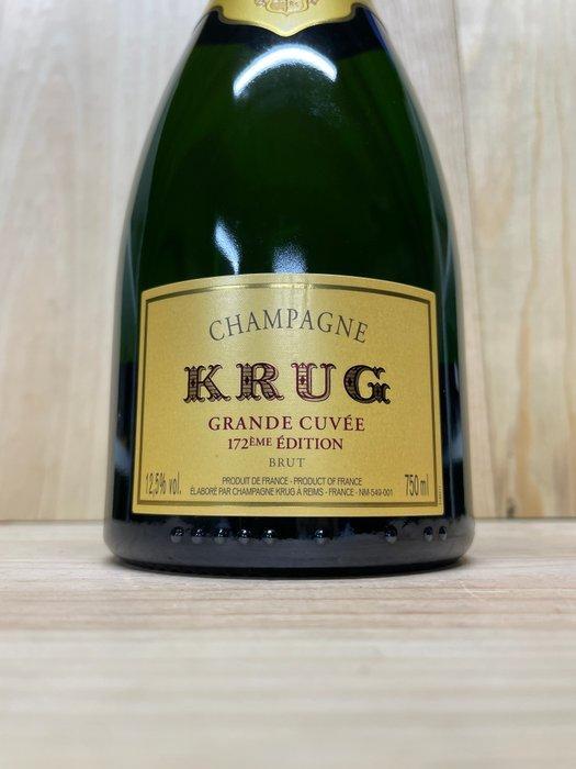 Krug, Grande Cuvée 172èmé édition - Champagne Brut - 1 Fles, Verzamelen, Wijnen