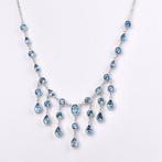 Zonder minimumprijs - Halsketting Zilver - Topaz -, Sieraden, Tassen en Uiterlijk, Kettingen, Nieuw