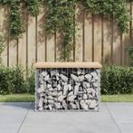 vidaXL Tuinbank schanskorfontwerp 63x44x42 cm massief, Verzenden, Nieuw