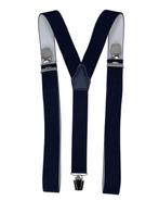 Donkerblauw Bretels met extra sterke clips, Kleding | Heren, Riemen en Ceinturen, Verzenden, Nieuw