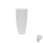 Plantenbak Dax - Mat wit Ø37 x (H)80 cm - Ø37 x (H)80 cm, Ophalen of Verzenden