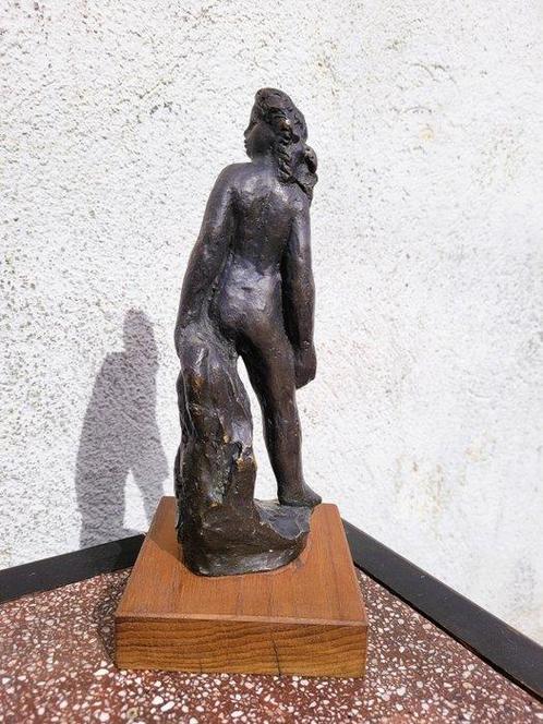 Kolbic - sculptuur, Femme debout - 28 cm - Gepatineerd brons, Antiek en Kunst, Kunst | Designobjecten