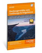 Wandelkaart Hardangervidda West, Trolltunga &amp; Folgefonna, Nieuw, Verzenden