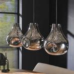 *WOONWINKEL* Druppel Hanglamp Gebogen Glas, Huis en Inrichting, Lampen | Hanglampen, Nieuw, Verzenden