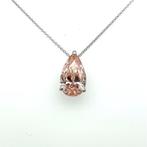 Halsketting - 14 karaat Witgoud - 4.27ct. tw. Roze Diamant, Sieraden, Tassen en Uiterlijk, Nieuw