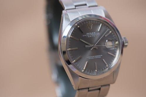 Rolex - Oyster Perpetual Date Grey Dial - 1500 - Heren -, Sieraden, Tassen en Uiterlijk, Horloges | Heren